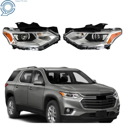 Headlights For Chevrolet Traverse 2018 2019-2021 HID/Xenon w/LED DRL Pair LH+RH Foto 1 de 4