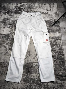 Men's Engelbert Strauss Working Pants Size EU 46, S Long Work Wear White - Picture 1 of 8