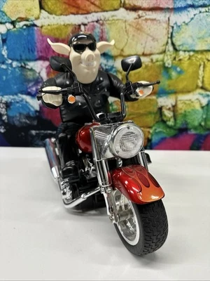 New Bright Pig Hog Harley Davidson Motorcycle Animated Lights & Sound Pre-Owned - Image 1 of 4