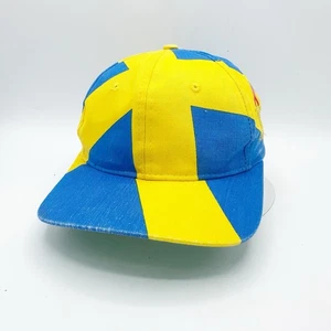 Vintage Hanes Olympische Spiele Mütze Snapback 1996 Schweden SVERIGE Splash Script - Bild 1 von 8