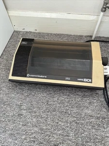 Commodore MPS-801 Dot Matrix Printer for 64, C128, C64 Vintage Original Tested - Afbeelding 1 van 7