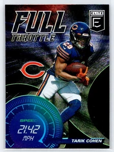 2021 Donruss Elite #FT11 Tarik Cohen Full Throttle Green - Picture 1 of 2