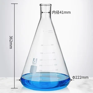 5000ml Giant Erlenmeyer Conical Narrow Neck Flask, Beaded Rim, Extra Heavy DXS - Picture 1 of 1