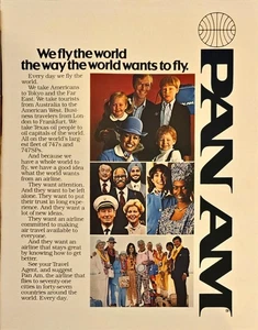 Pan Am Airlines We fly the world 747's 747 SPs 1979 Vintage Print Ad - Bild 1 von 1