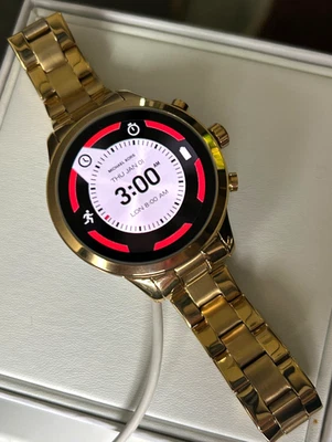 Michael Kors Access Runway Smartwatch dw7m1 gold band - Image 1 of 4