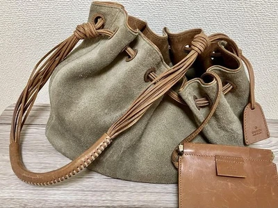 Gucci Bolso de Mano de Hombro Cuero Verde Oliva Pequeño Cartera De Colección Auténtico Foto 1 de 4