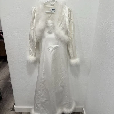 Maxi Vestido Zum Zum by Niki Livas Blanco Ribete de Piel Sintética y Encogimiento de Encogimiento de Encogimiento de Encogimiento de Encogimiento Foto 1 de 4