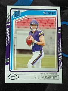 2024 Donruss Rated Rookie Card RC JJ McCarthy Vikings - Picture 1 of 2