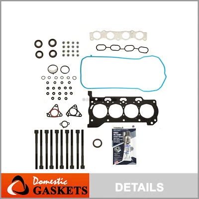 Se adapta a 09-16 Toyota Corolla Matrix Scion xD Pontiac 1.8 Juego de juntas de culata pernos 2ZRFE Foto 1 de 4