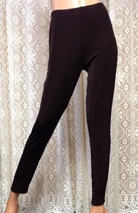JOSTAR ACETATE Spandex SLINKY Knit SLIM PANTS DRESSY LEGGING Brown 5000AY S  3X - Picture 1 of 6
