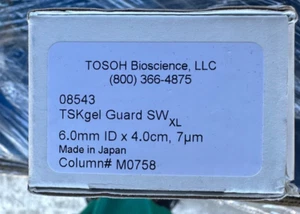 TOSOH 08543 TSKgel Guard SW xl 6.0 mm ID x 4.0cm, 7um - Picture 1 of 2