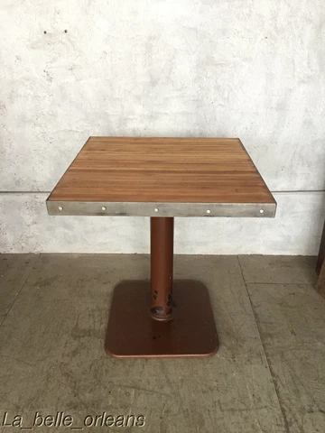 CUSTOM VINTAGE INDUSTRIAL BOWLING ALLEY TOP ENAMEL BASE TABLE Cover