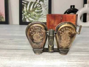 Antique Brass Opera glasses Binocular Maritime Vintage 1917 Nautical Spyglass - Picture 1 of 6