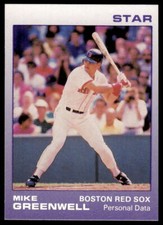 1989 Star Mike Greenwell Purple  #9 Mike Greenwell - Boston Red Sox