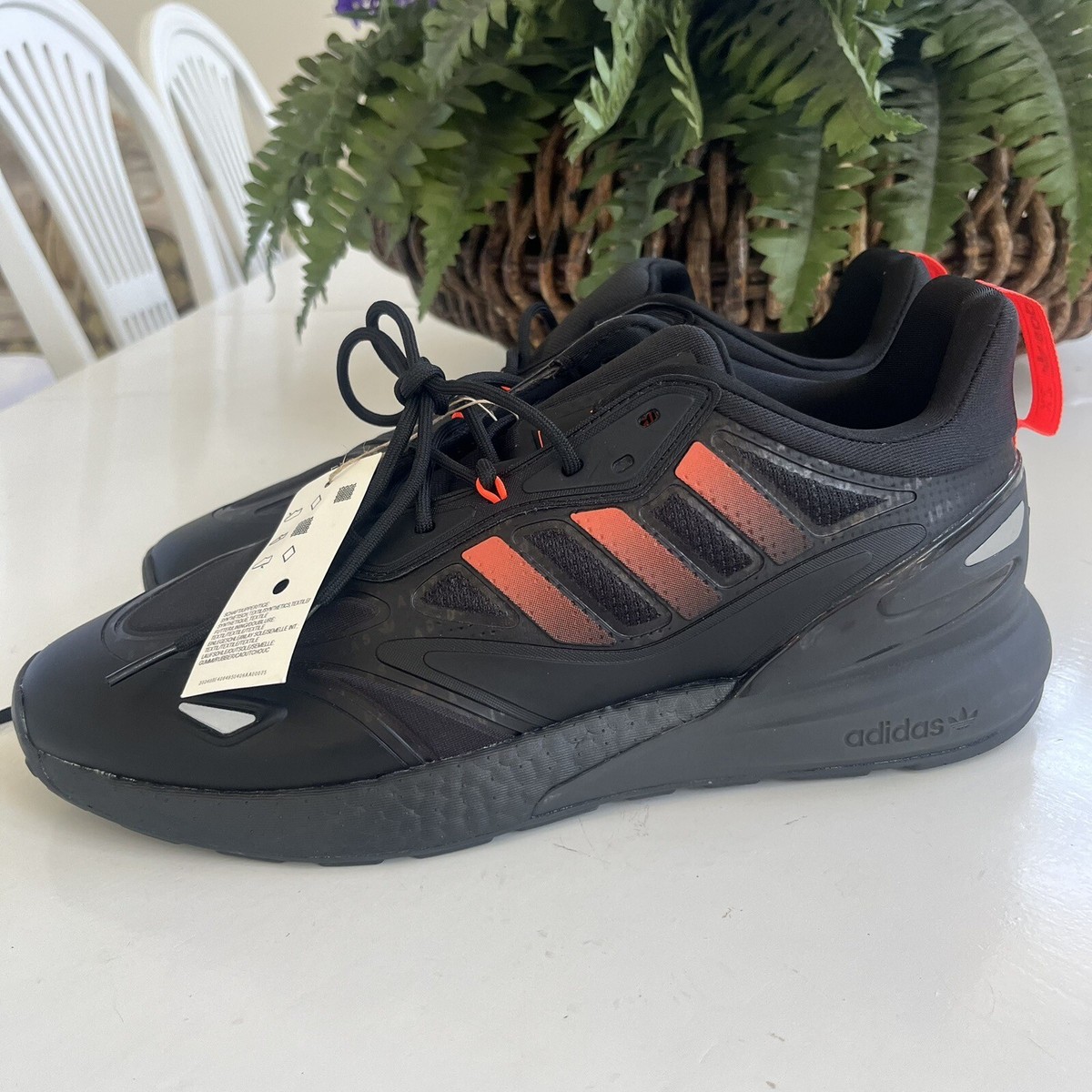 adidas ZX 2K Boost Black Solar Red for Sale | Authenticity adidas ZX 2K Boost Black Solar Red for Sale | Authenticity