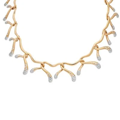 Collar Angela Cummings Diamante Assael Eslabón Abierto Oro Amarillo 18K 9.73Cttw  Foto 1 de 4