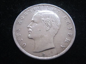 MDS DEUTSCHES REICH KAISERREICH DREI MARK 1909 D "OTTO VON BAYERN", SILBER  #51 - Picture 1 of 2