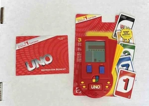 HASBRO ELECTRONIC HANDHELD UNO TRAVEL TOY CARD VIDEO GAME FUN FAMILY KIDS MATTEL - Picture 1 of 1