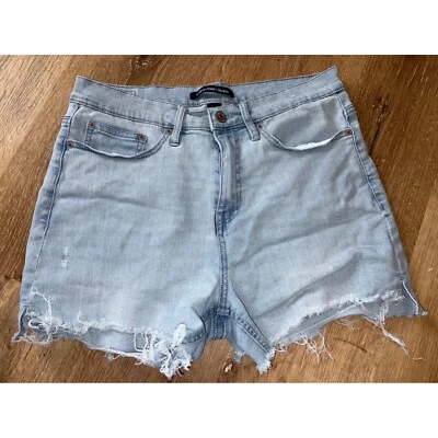 Calvin Klein Jeans Denim Shorts Frayed Hem Light Wash Casual Size 30 - Image 1 of 3