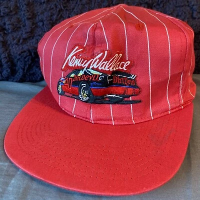Винтажная регулируемая красная бейсболка 1993 Kenny Wallace #40 Dirt Devil NASCAR - Изображение 1 из 4