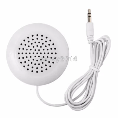 Portable 3.5mm Pillow Speaker For MP3 MP4 CD Player iPod Phone White - Image 1 of 4