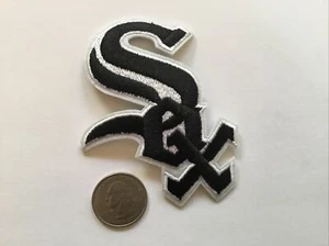 Chicago White Sox Embroidered Iron On Patch 3.5" X 2.25 MLB - Picture 1 of 2