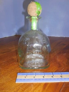 Patron geprägt 1,75 L/1 Qt Flasche/Dekanter mit Korken, leer - A - Bild 1 von 3