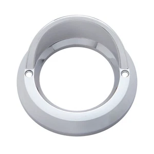 2" Chrome Plastic Light Bezel with Visor 6 Pack - Picture 1 of 4