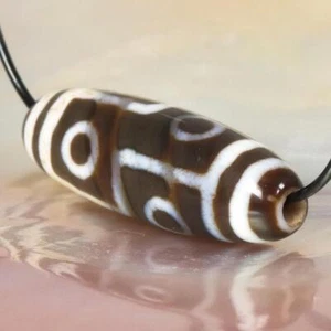 Genuine Chung dZi Bead New Created based on Ancient Bead Tibet Himalaya 37.29 mm - Picture 1 of 8