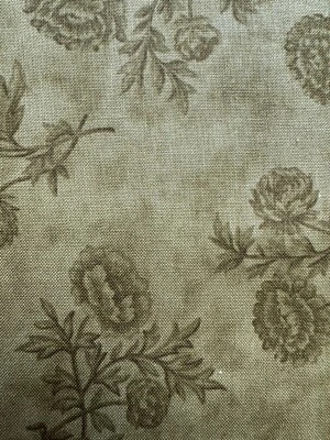 Cornucopia quilt fabric by Moda 20039-22 green roses - Image 1 of 4
