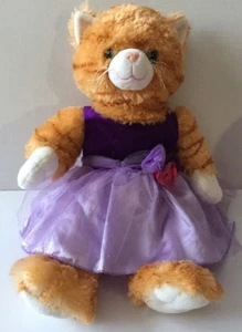 "Peluche atigrado a rayas atigrado naranja gatito gato retirado a rayas atigrado con atuendo" Build-A-Bear - Imagen 1 de 5