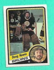(1) DOUG KEANS 1984-85 O-PEE-CHE # 5 BRUINS GOALIE ROOKIE VG CARD (W2083)  