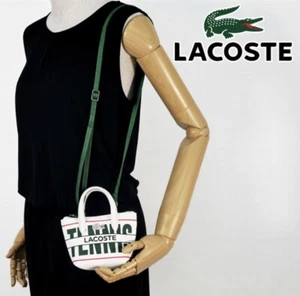 LACOSTE  2WAY Design Small Shoulder Bag Mini Bag Small NF4386SJ Unisex New - Picture 1 of 6