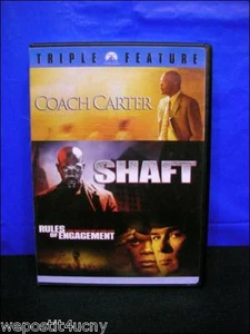 SHAFT COACH CARTER RULES o ENGAGEMENT Samuel L. Jackson 3 Feature Films DVD New - Imagen 1 de 1