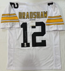 Camiseta deportiva firmada auto Terry Paxton Bradshaw MVP HOF Pittsburgh Steelers certificado de autenticidad TSE - Imagen 1 de 9