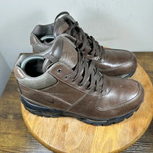 Nike Air Max 90 Mens Brown Leather Casual Athletic Shoes Sz 9 865031-221 - Picture 1 of 12