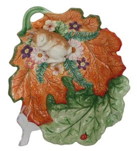 FITZ & FLOYD Classic Bunny Rabbit Sleeping Candy Dish 9.5" Easter CANAPE - Picture 1 of 6
