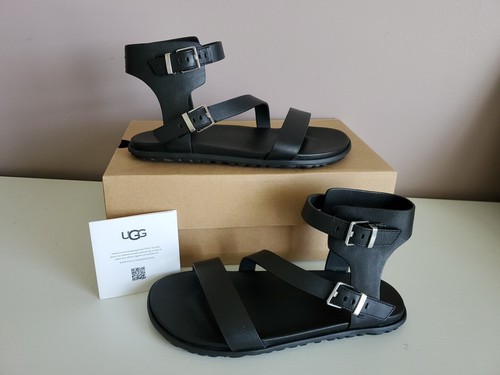 UGG Sandalo donna con cinturino Solivan nero e cinturino 1125018 US 6 EU 37