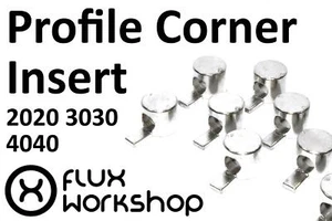 100pcs Corner Connector Aluminium Profile 20 30 40 Tnut CNC 3D Flux Workshop - Picture 1 of 11