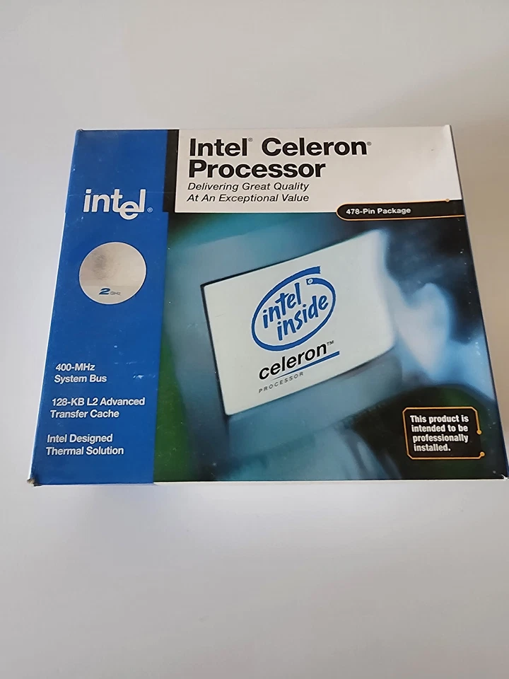 Intel Celeron 2GHz (RH80532NC041256) Processor Vintage New in Box - Image 1 of 3