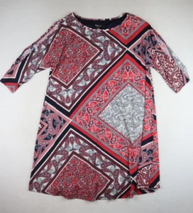 RN STUDIO BY RONNI NICOLE - 3/4 SLEEVE COLD SHOULDER SHIFT DRESS - SIZE 14W - Picture 1 of 5