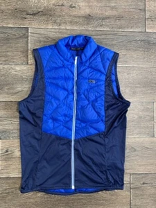kjus vest down men blue gorpcore outdoor small - Picture 1 of 7