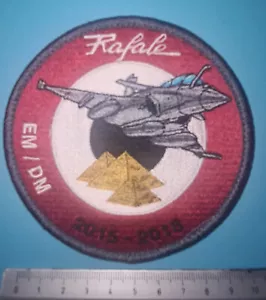 Raro ® Egypt Airforce RAFALE EM/DM 2015-2018 parche en vlkro - Imagen 1 de 2