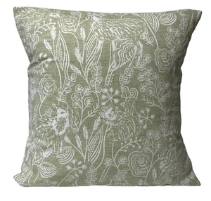 Clarke & Clarke Westleton Light Sage Green Ivory Country Cushion Cover 16” 18” - Picture 1 of 5