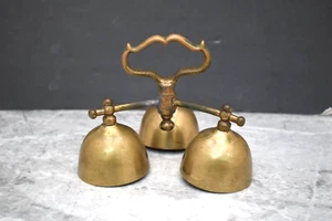 Older Vintage Triple Communion Bells, Great sound! (CU34) Chalice Co - Picture 1 of 6