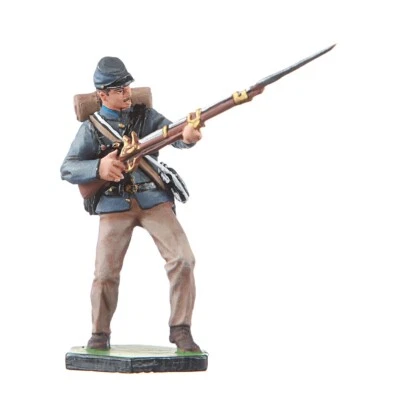 Juguete de hojalata soldado guerra civil de Estados Unidos fusilero confederado 54 mm #CW16 Foto 1 de 2