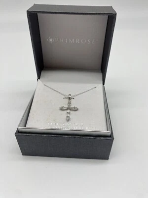 Primrose Sterling Silver Cross Necklace NWT - Image 1 of 2