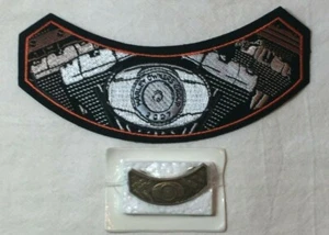 2007 'HOG' Rocker Patch & Pin Harley Davidson Owners Group  New Old Stock - Picture 1 of 4
