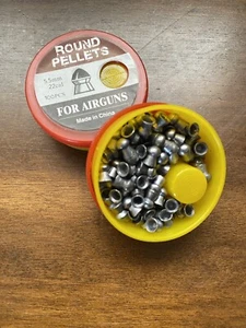Lead Pellets 200 Count Round 5.5mm .22 Caliber Pellets Hunting Target - Picture 1 of 3