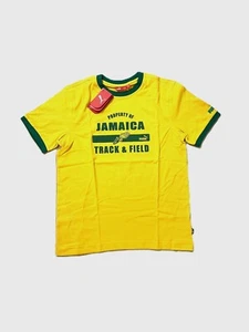 NWT Puma Jamaica Shirt M Flag Running Track Short Slv Olympic Participant Rare - Picture 1 of 8